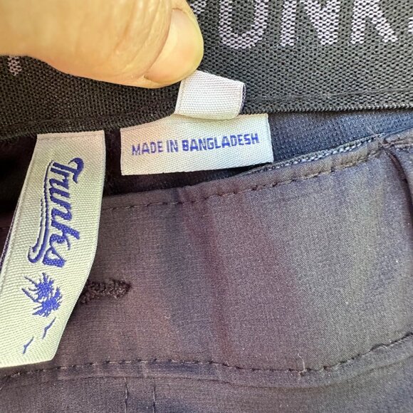 Trunks Surf & Swim Co. Mens Navy Swim Shorts Size 32 With Zipper Pocket - Picture 3 of 9